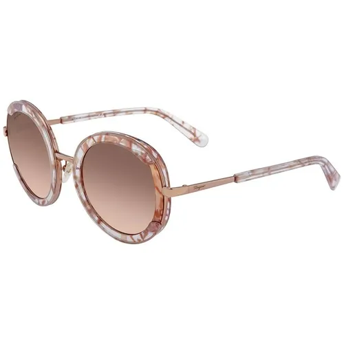 Kính Mát Salvatore Ferragamo Round Ladies Sunglasses